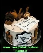 Zonguldak Kakaolu Şekerpare yaş pasta siparişi ver doğum günü pastası yolla gönder
